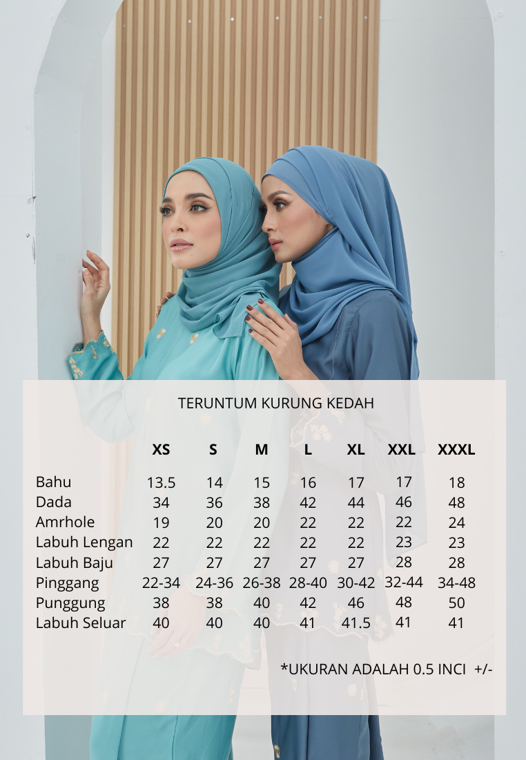 Teruntum Kurung Kedah | Beige