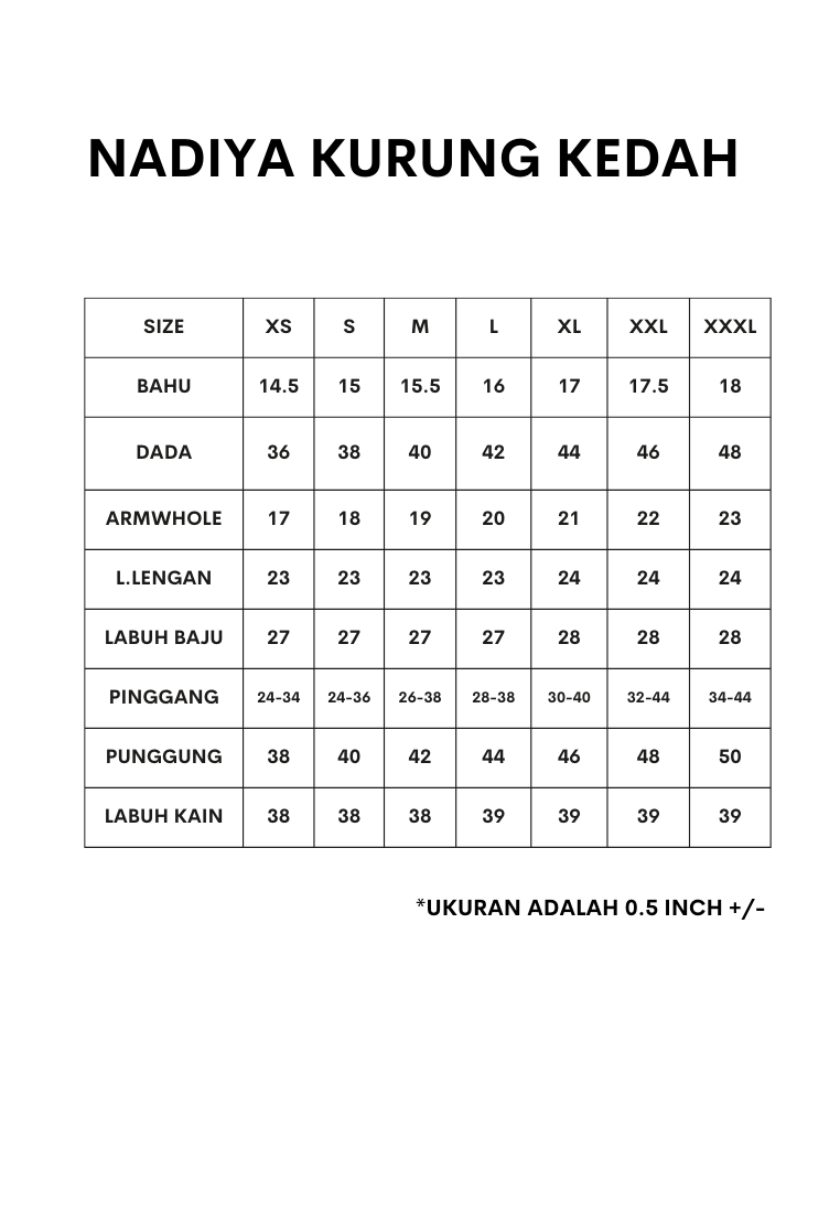 Nadiya Kurung Kedah | White