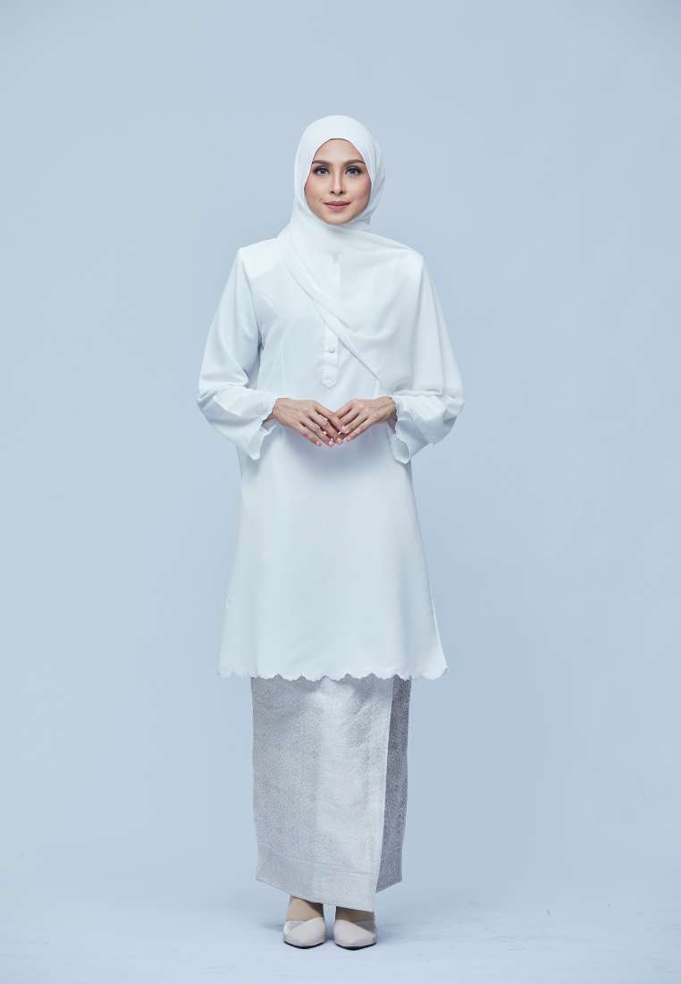 Sumayya Kurung Riau | White