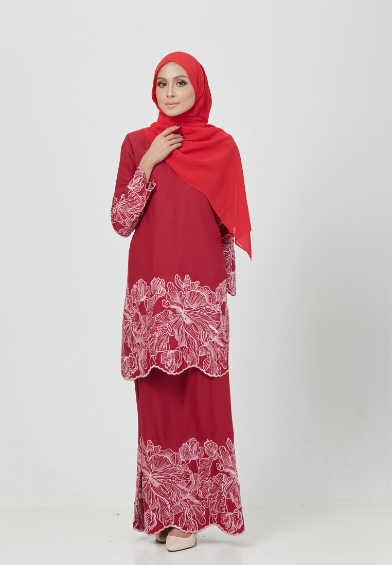 Rosey Kurung | Red