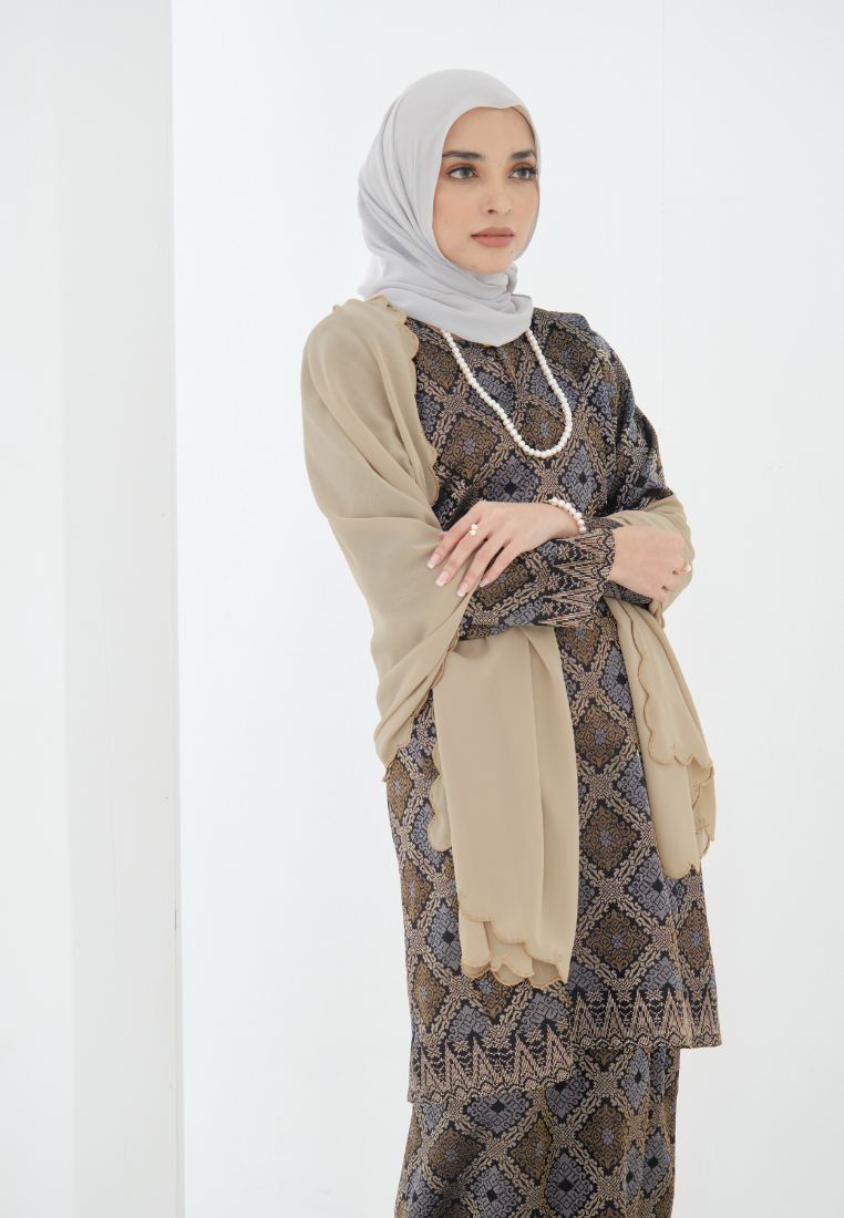 Songket Cenderawasih - Black Gold