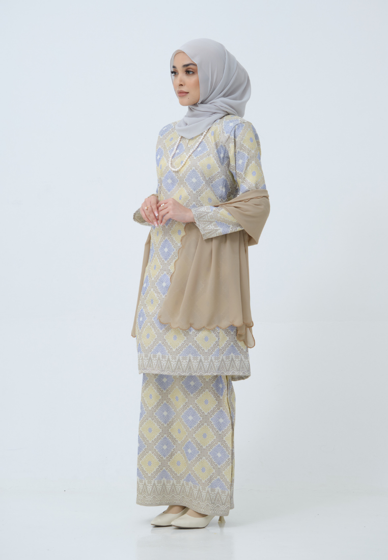 Songket Cenderawasih - Purple + Yellow