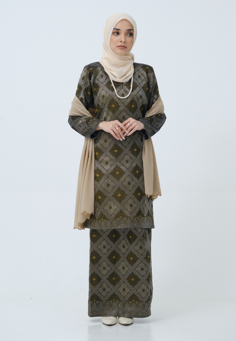 Songket Cenderawasih - Black Gold