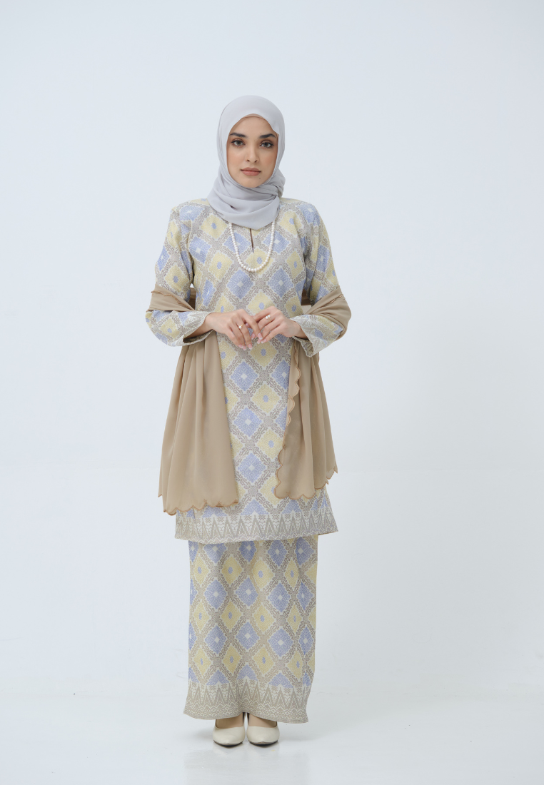 Songket Cenderawasih - Purple + Yellow