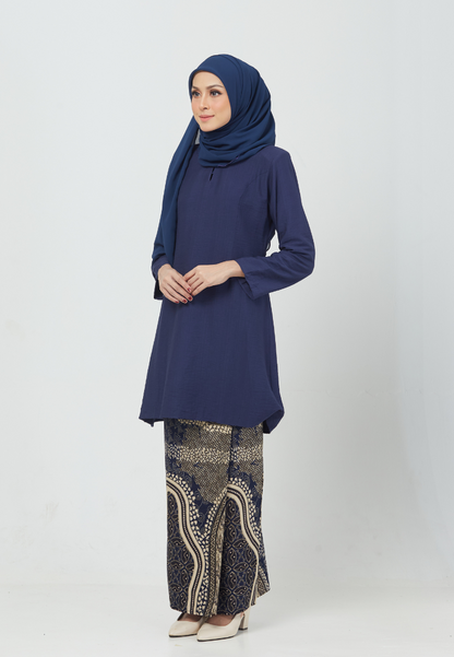 Kirana Kurung Riau | Navy Blue