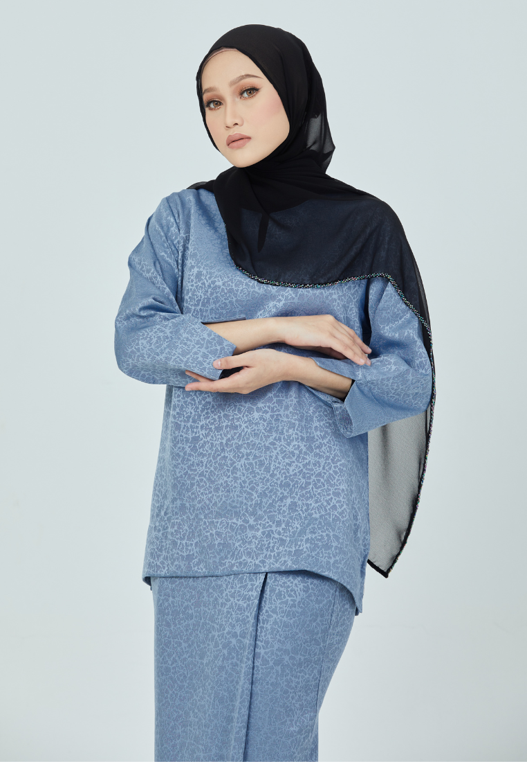 Rimbun Kurung Kedah | Light Blue