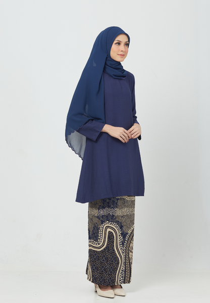 Kirana Kurung Riau | Navy Blue