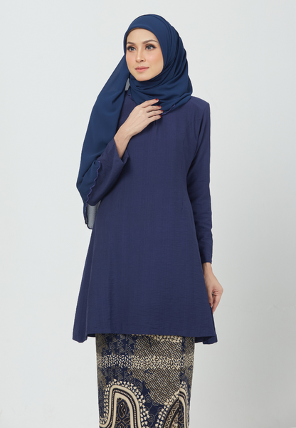 Kirana Kurung Riau | Navy Blue