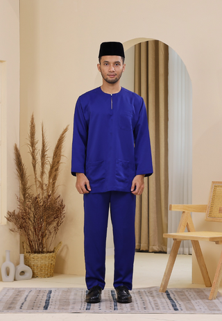 Baju Melayu Wan Derus V.20 - Royal Blue