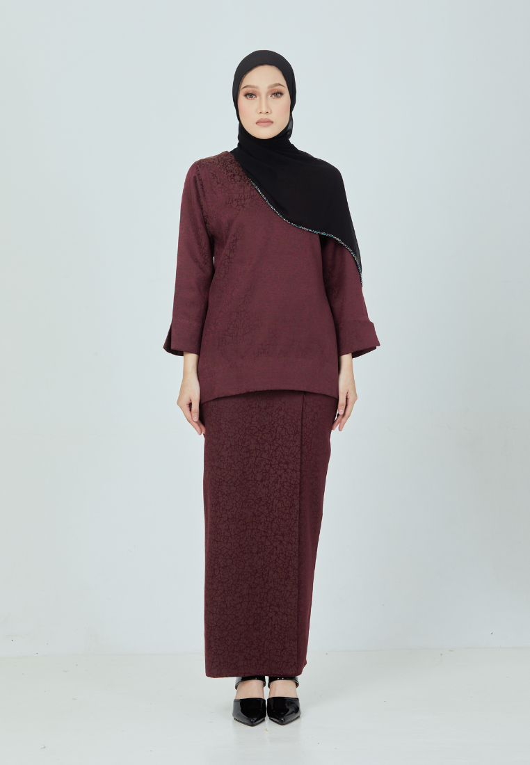 Rimbun Kurung Kedah | Maroon