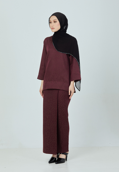 Rimbun Kurung Kedah | Maroon