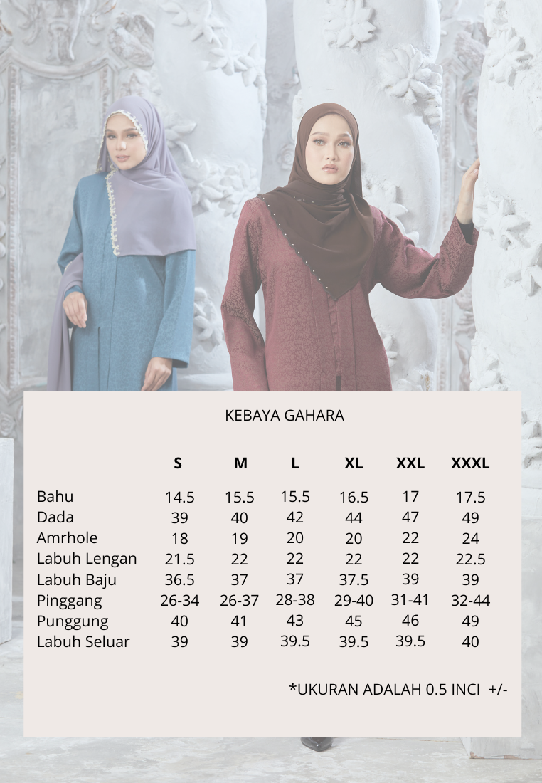 Kebaya Gahara | Maroon