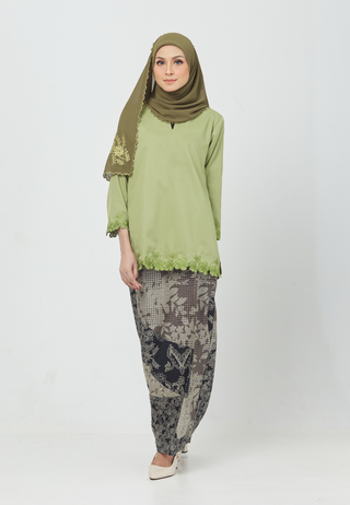 Embroidery Luxe | Olive Green