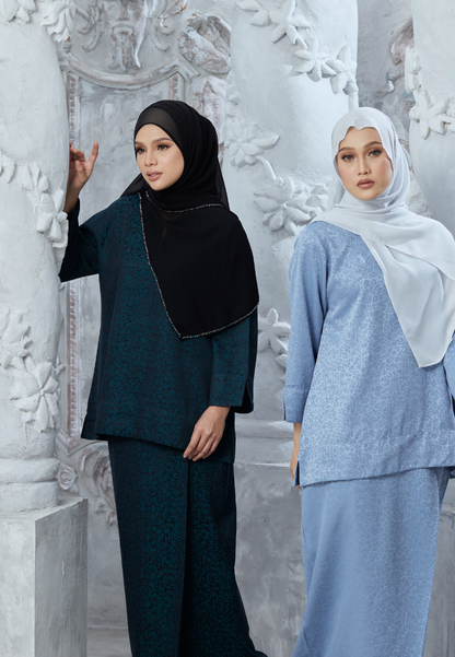 Rimbun Kurung Kedah | Light Blue