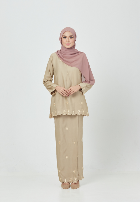 Teruntum Kurung Kedah | Beige