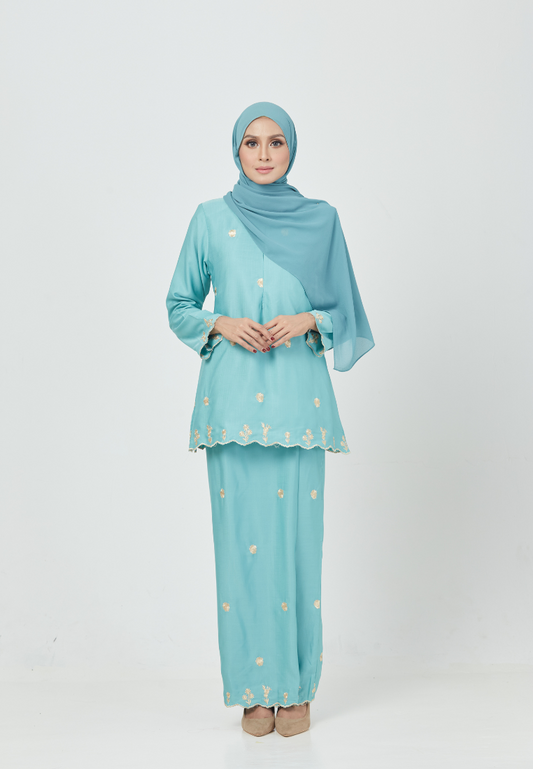 Teruntum Kurung Kedah | Mint Green