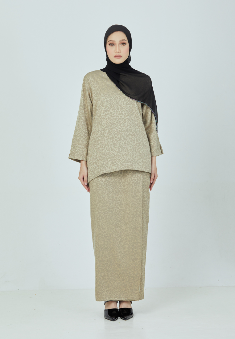 Rimbun Kurung Kedah | Beige Green