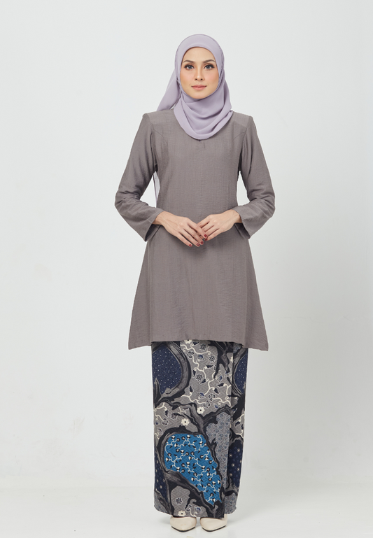 Kirana Kurung Riau | Light Grey