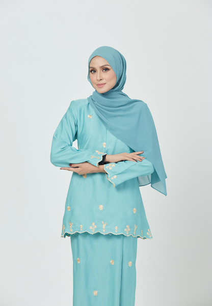 Teruntum Kurung Kedah | Mint Green