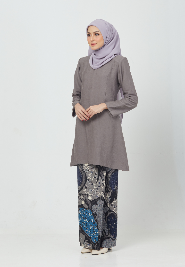 Kirana Kurung Riau | Light Grey