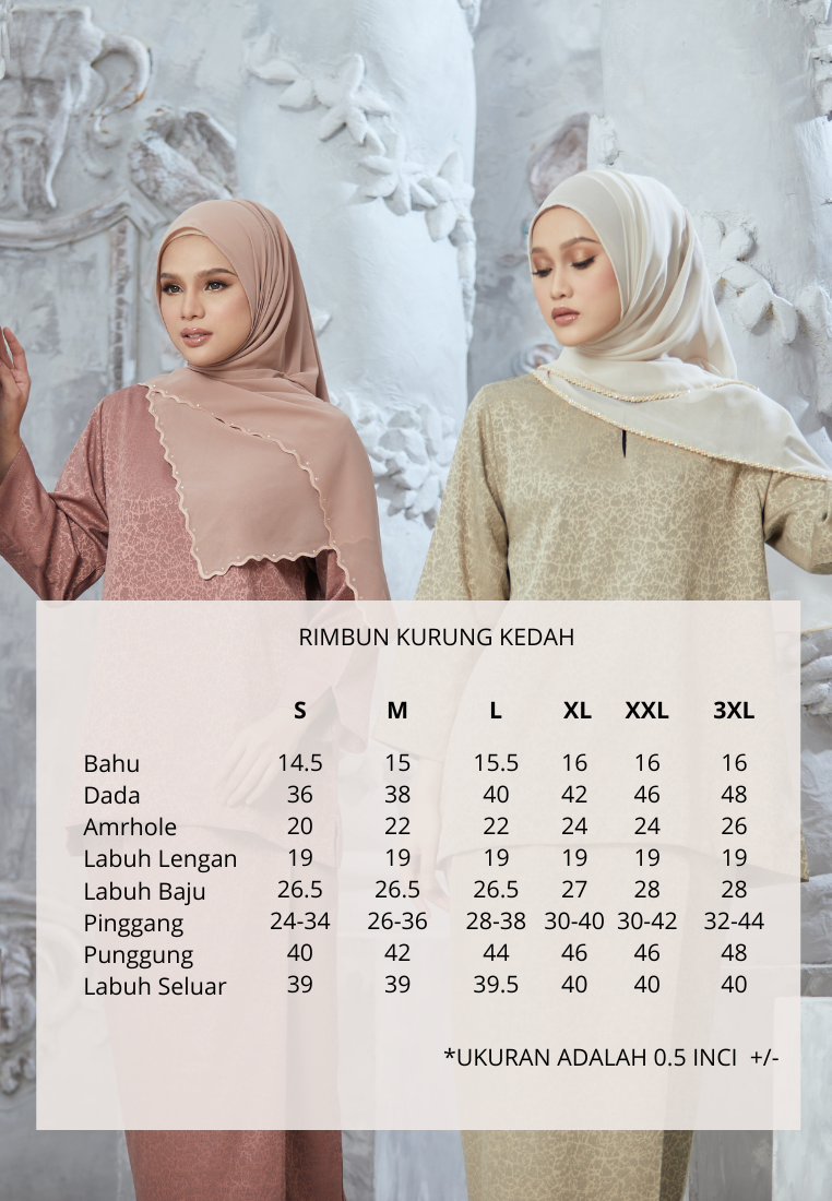 Rimbun Kurung Kedah | Light Brown