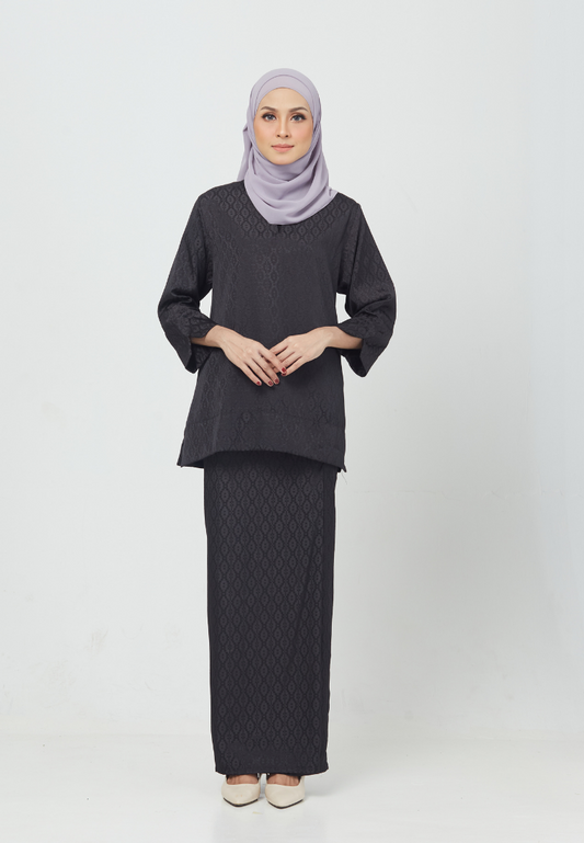 Kurung Kedah Melur | Black