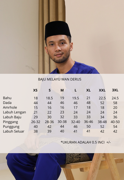 Baju Melayu Wan Derus - Nude