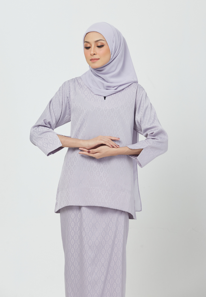 Kurung Kedah Melur | Light Grey