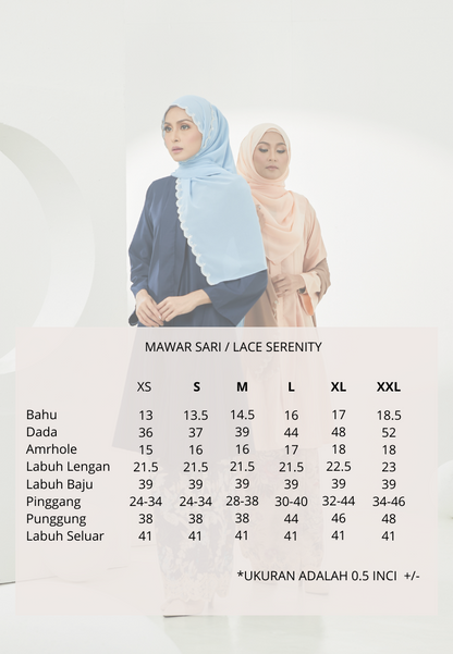 Kebarung Lace Serenity | Peach