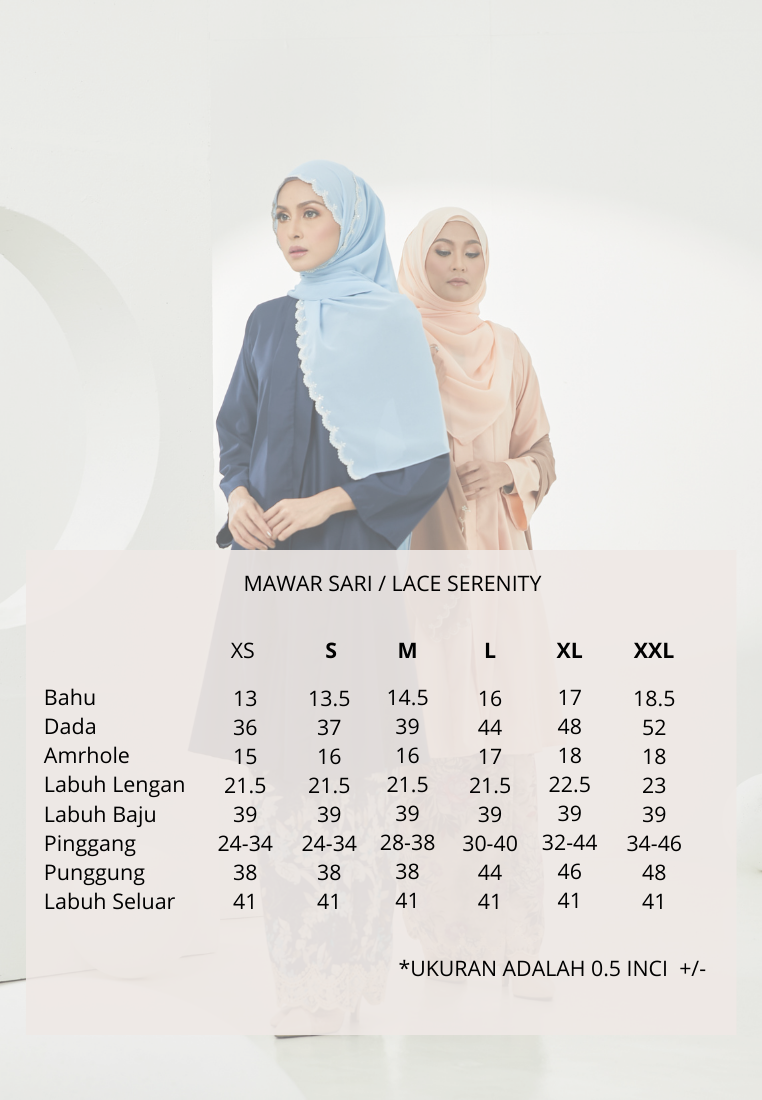 Kebarung Lace Serenity | Grey