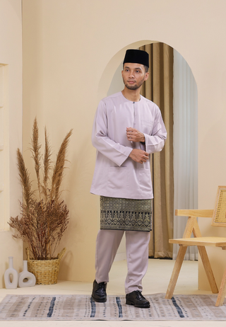 Baju Melayu Wan Derus V.20 - Light Grey
