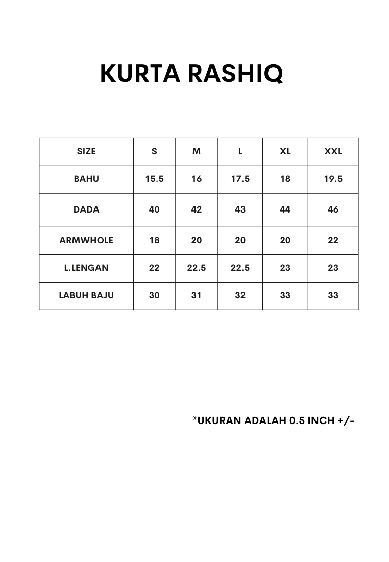 Kurta Rashiq | Black