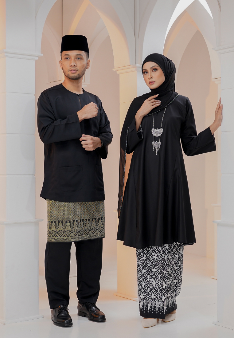 Dahlia Kurung Kembang - Black