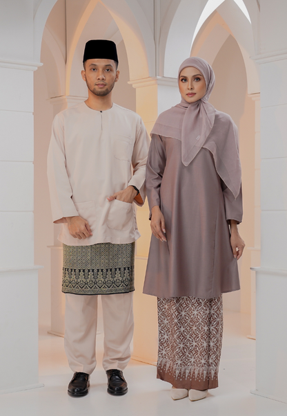 Dahlia Kurung Kembang - Coffee Brown