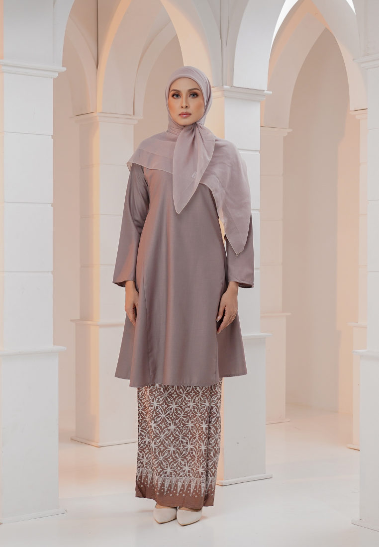 Dahlia Kurung Kembang - Coffee Brown