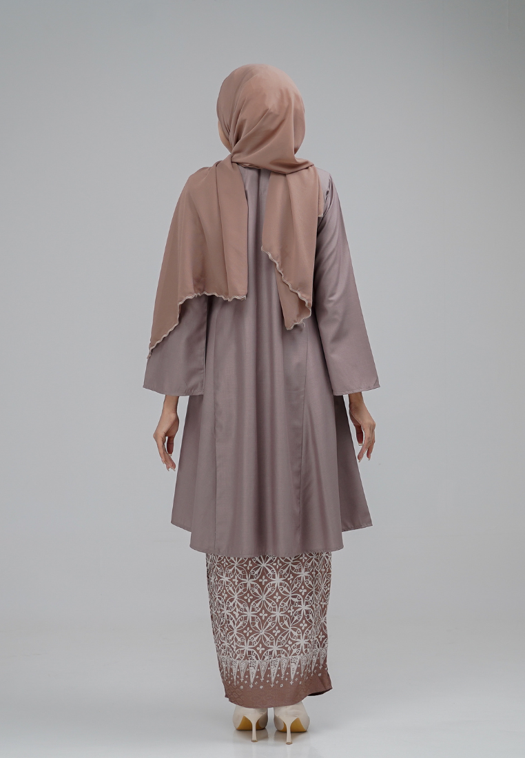 Dahlia Kurung Kembang - Coffee Brown