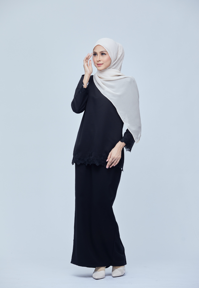 Nadiya Kurung Kedah | Black