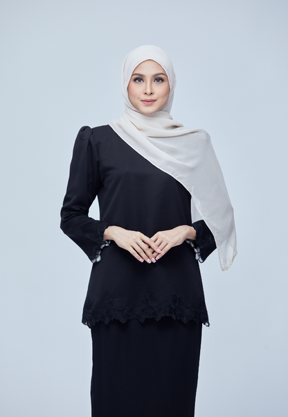 Nadiya Kurung Kedah | Black