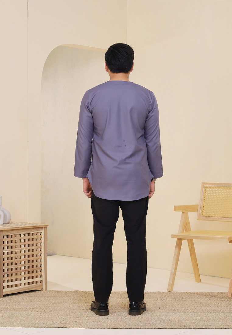 Kurta Rashiq | Purple Grey