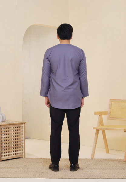 Kurta Rashiq | Purple Grey