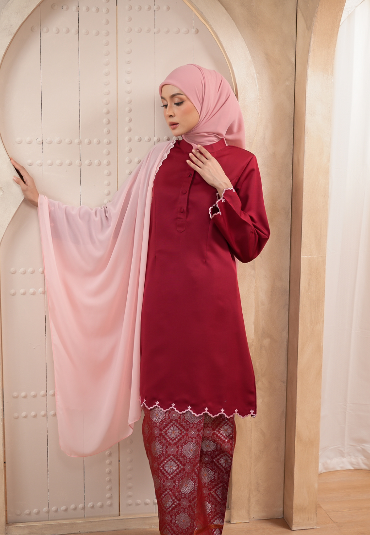 Sumayya Kurung Riau | Light Grey