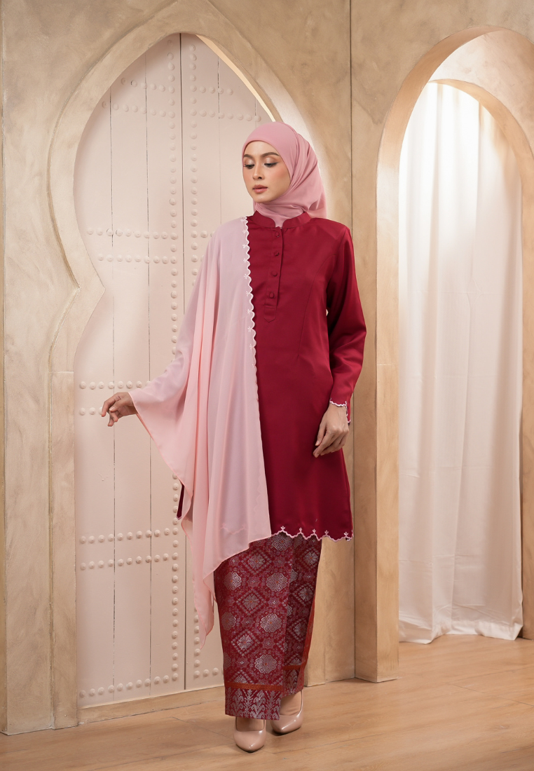Sumayya Kurung Riau | Light Grey