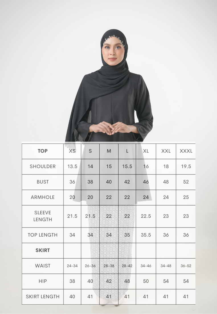 Melati Kurung Riau | Grey