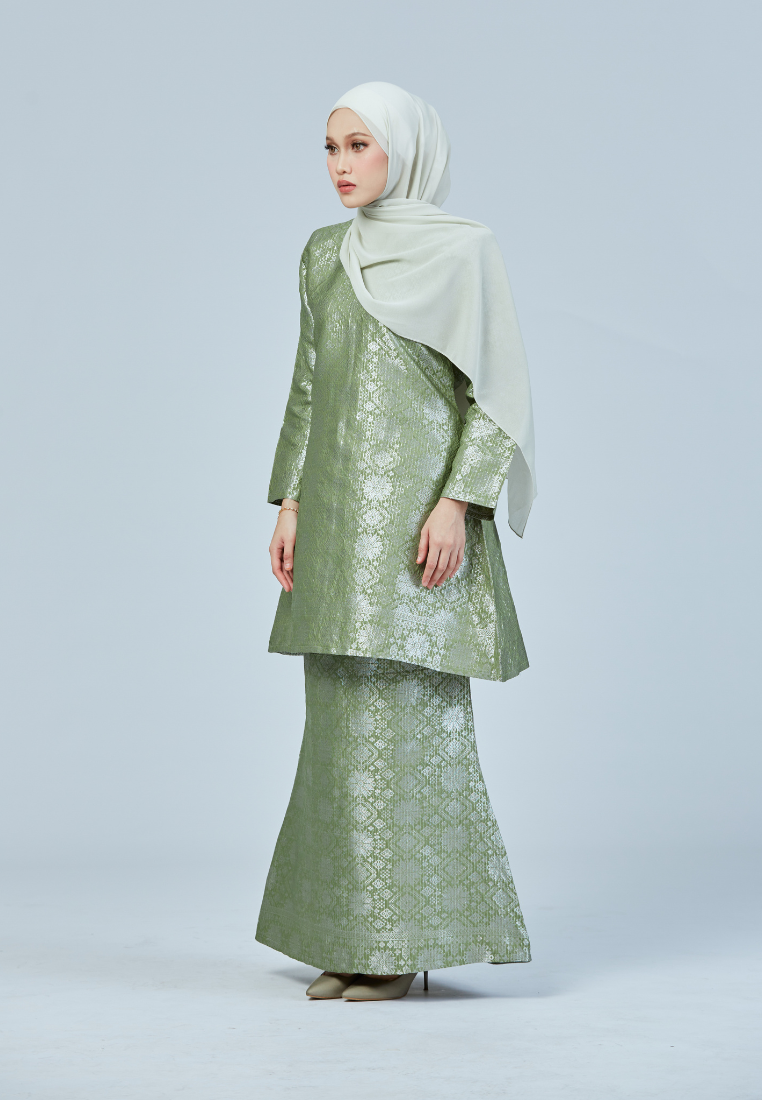 Kurung Songket Cenderawasih | Light Green