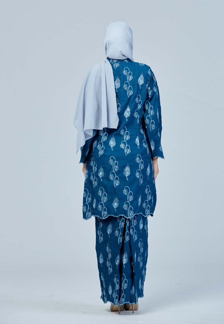Kurung Rose | Teal Blue