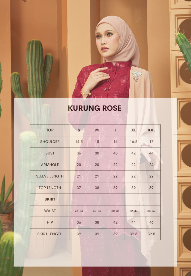 Kurung Rose | Olive Green