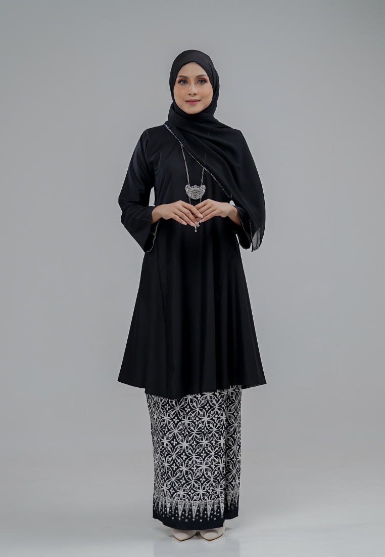 Dahlia Kurung Kembang - Black