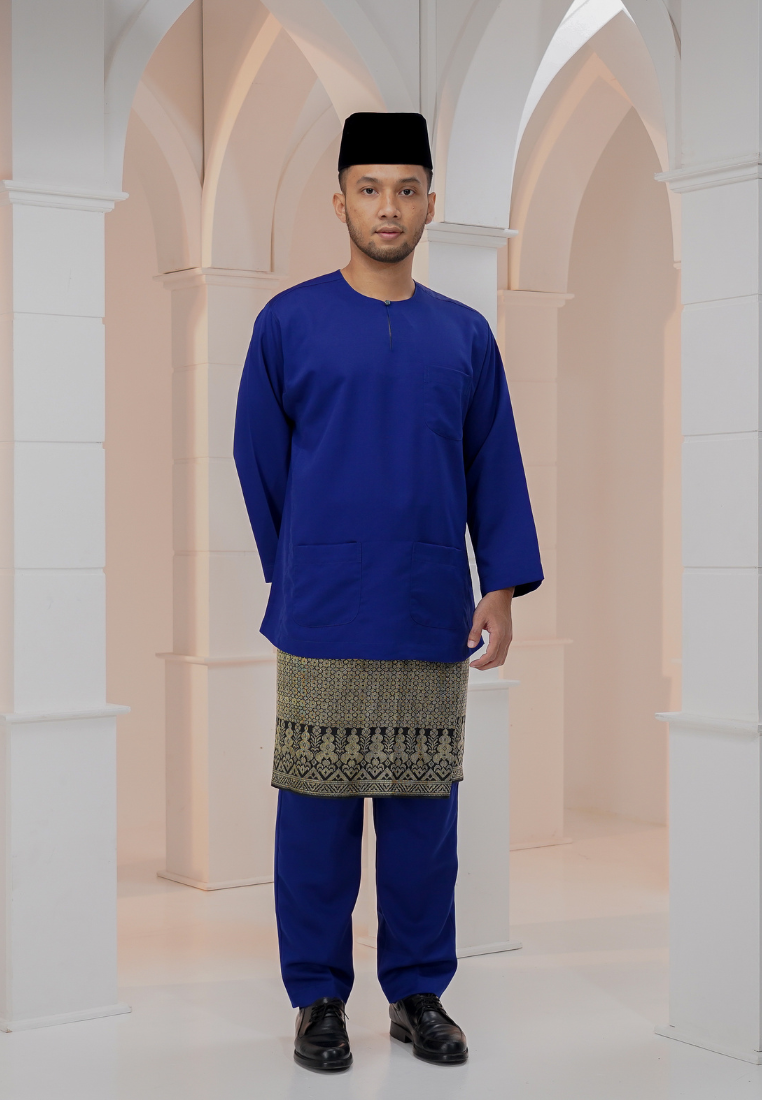 Baju Melayu Wan Derus - Royal Blue