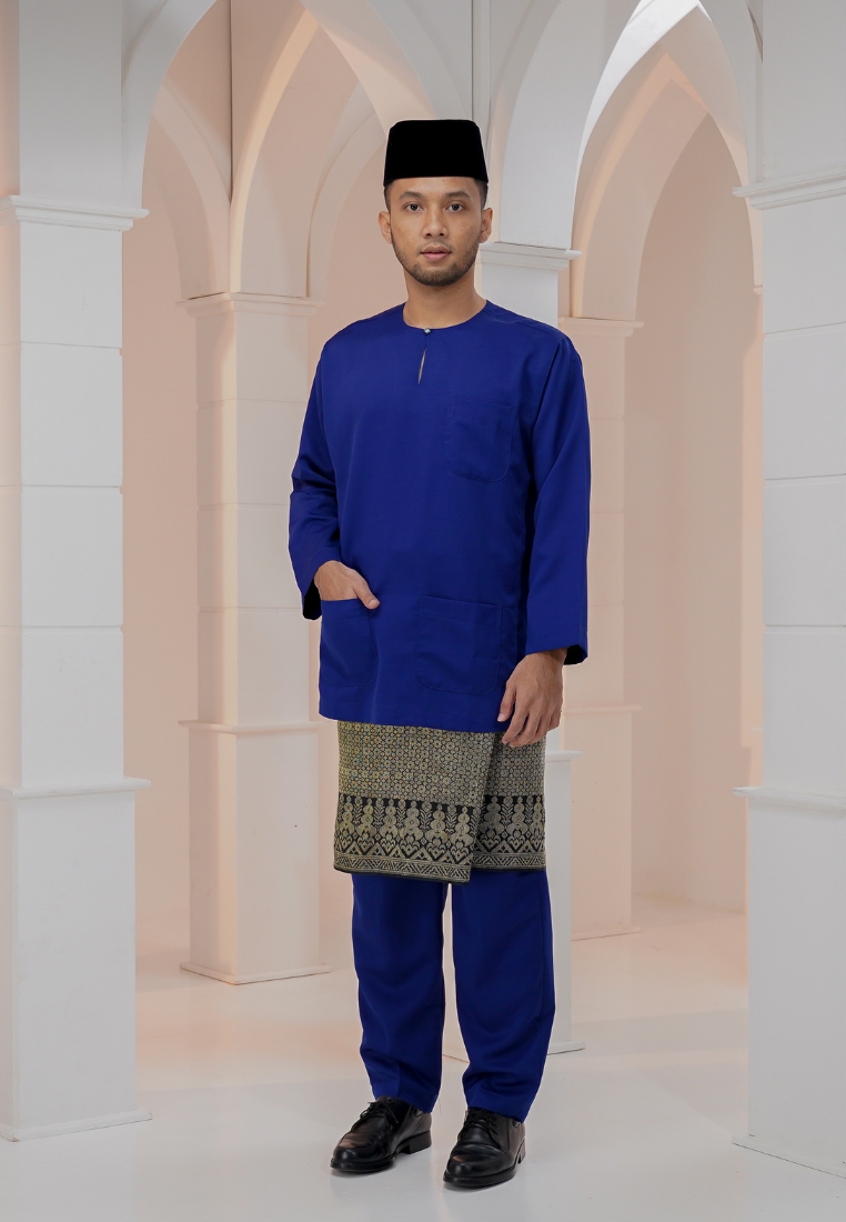 Baju Melayu Wan Derus - Royal Blue