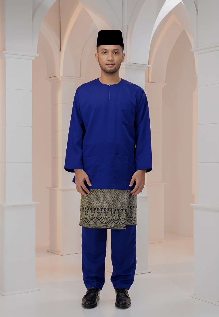 Baju Melayu Wan Derus - Royal Blue